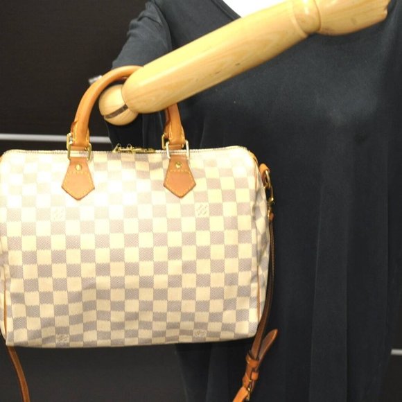 Damier Azur Speedy Bandouliere 30 Hand Bag - Picture 10 of 10